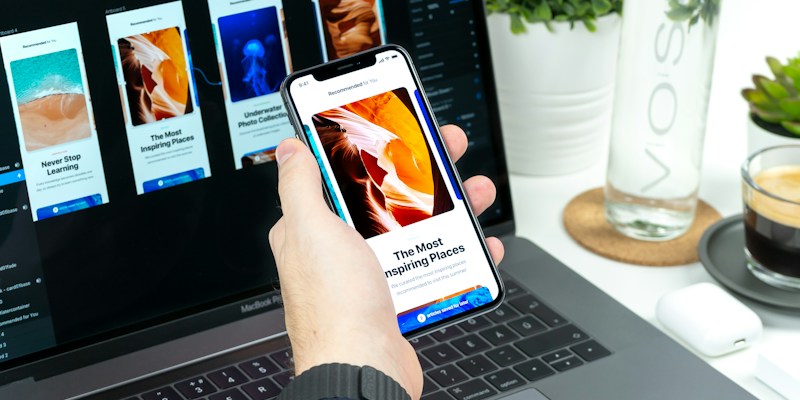 Designer working through a digital interface